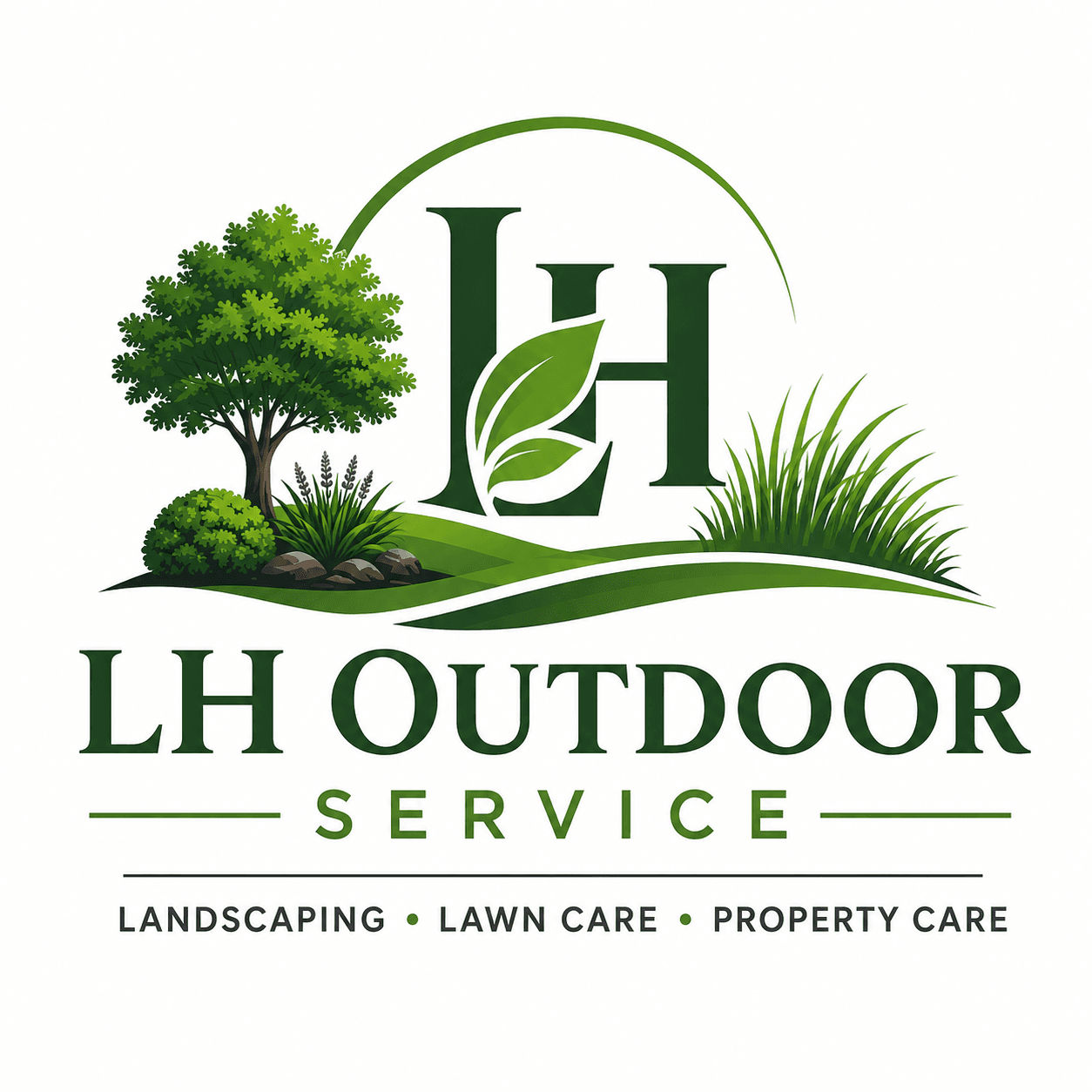 LH Outdoor Services logo